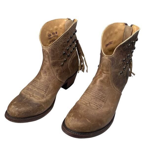 Shyanne Women’s Maisie Brown Studded Boho Western Boot Size US 6.5 - Picture 6 of 10